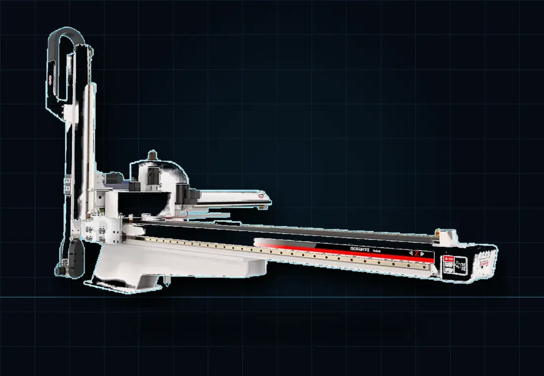 Automatic take-out servo manipulator for large injection moulding machines